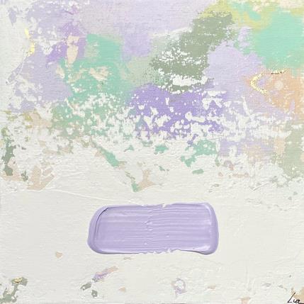 Pintura Nostalgie d'une belle journée por Luz Alexandra | Pintura Abstracto Acrílico, Hoja de oro Iconos pop, Minimalista