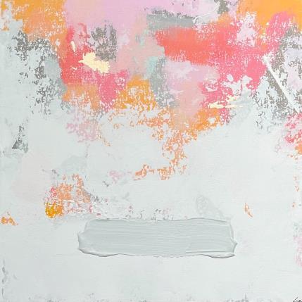 Peinture Love is the answer par Luz Alexandra | Tableau Abstrait Acrylique, Feuille d'or Minimaliste