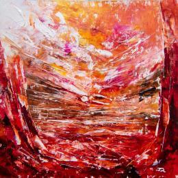 Painting Arizona sunset 3 by Reymond Pierre | Painting Figurative Oil Landscapes