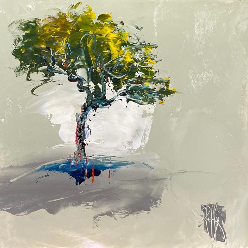 Painting Juste là 1 by Raffin Christian | Painting Figurative Landscapes Oil