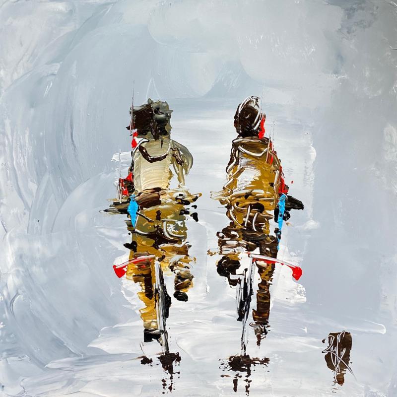 Painting Notre histoire by Raffin Christian | Painting Figurative Life style Oil