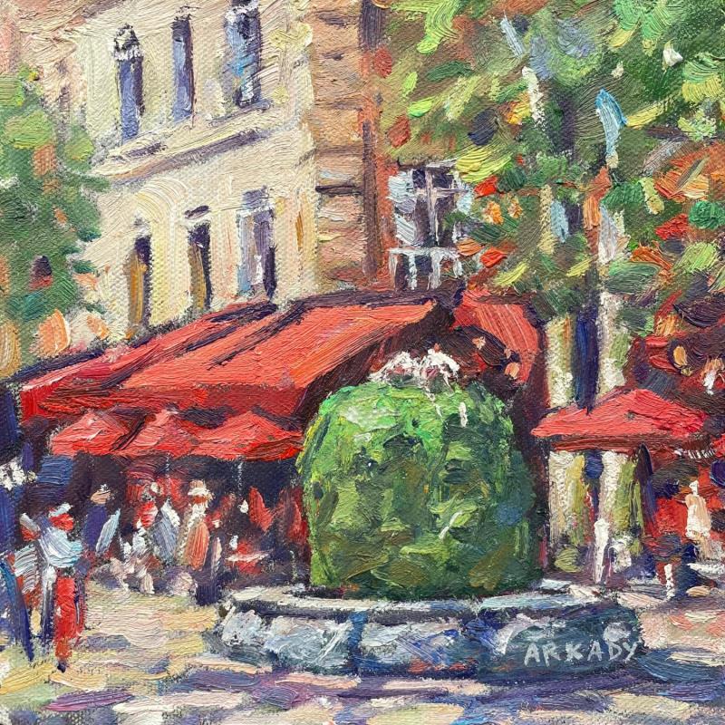 Painting Fontaine Moussue 2 by Arkady | Painting Figurative Oil