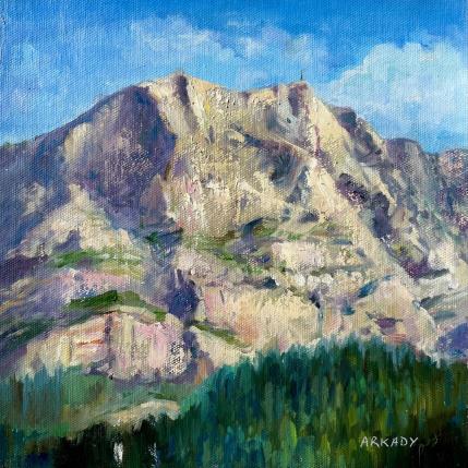 Peinture La montagne Sainte-Victoire 2 par Arkady | Tableau Figuratif Huile