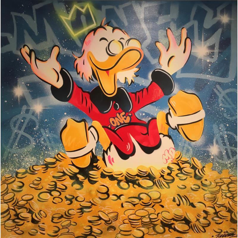 Gemälde Secret Diamond von Lemoine Mael | Gemälde Pop-Art Pop-Ikonen Graffiti Acryl