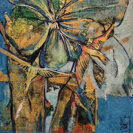 Painting L'amitié by Machi | Painting Figurative Oil Pop icons