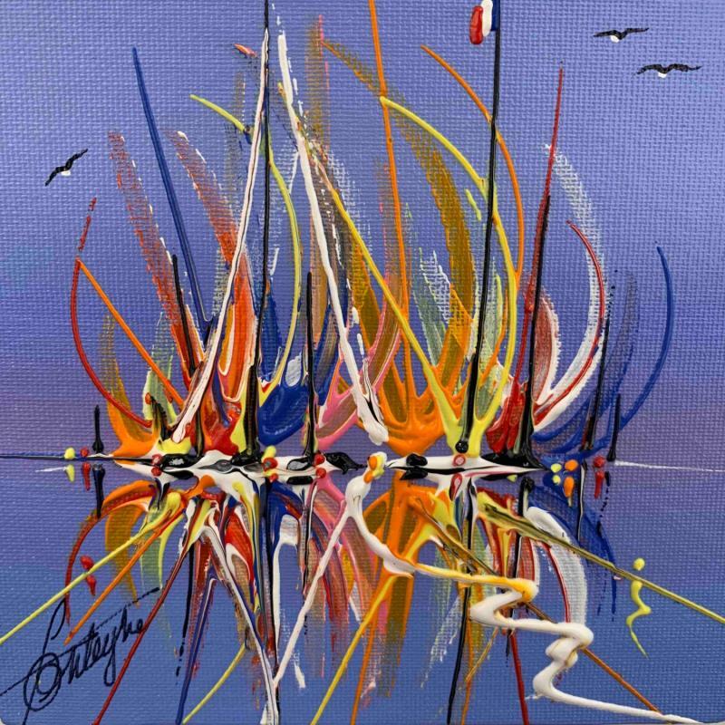 Pintura Les Anges por Fonteyne David | Pintura Figurativo Paisajes Acrílico