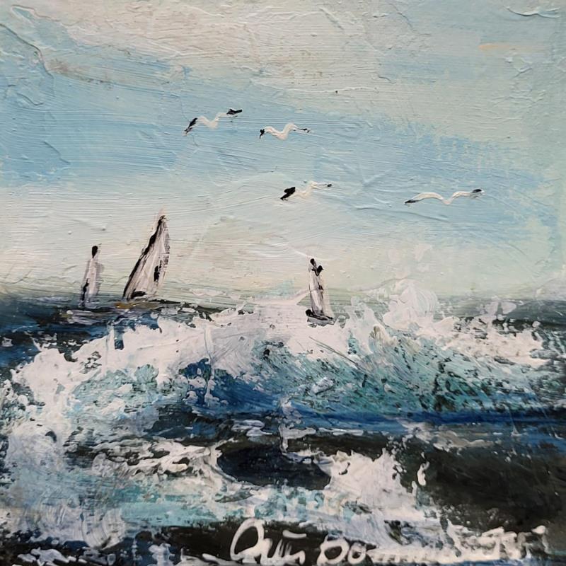 Peinture Vas y par Ortis-Bommarito Nicole | Tableau Figuratif Marine Acrylique