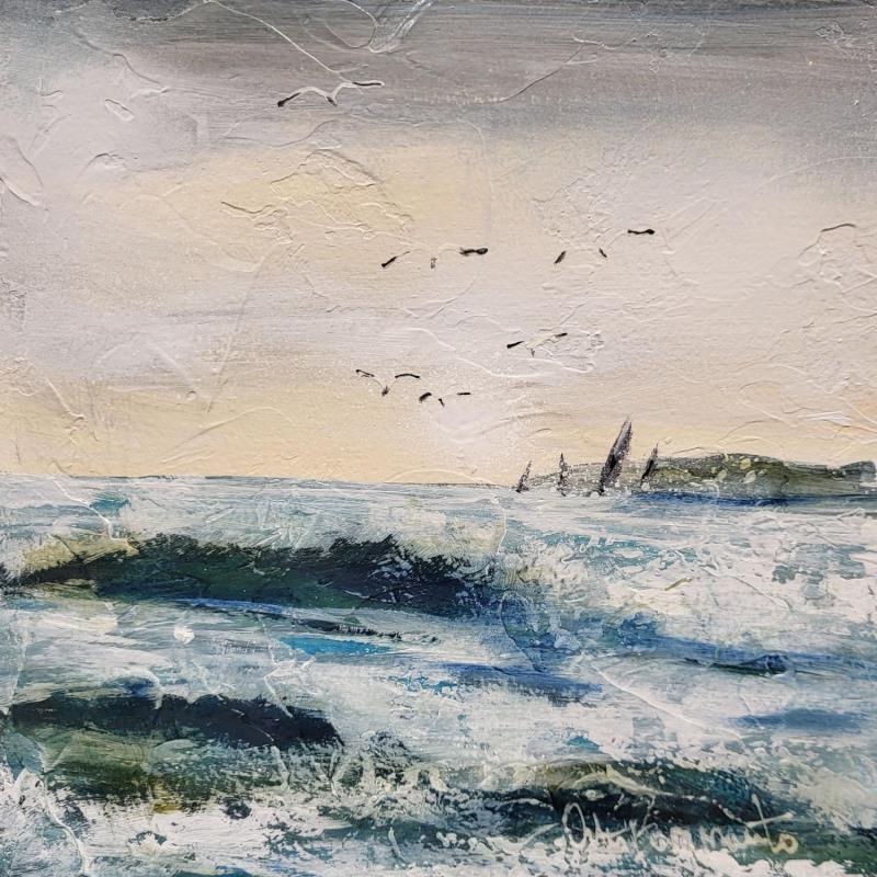 Pintura Longe cote por Ortis-Bommarito Nicole | Pintura Figurativo Marine Acrílico