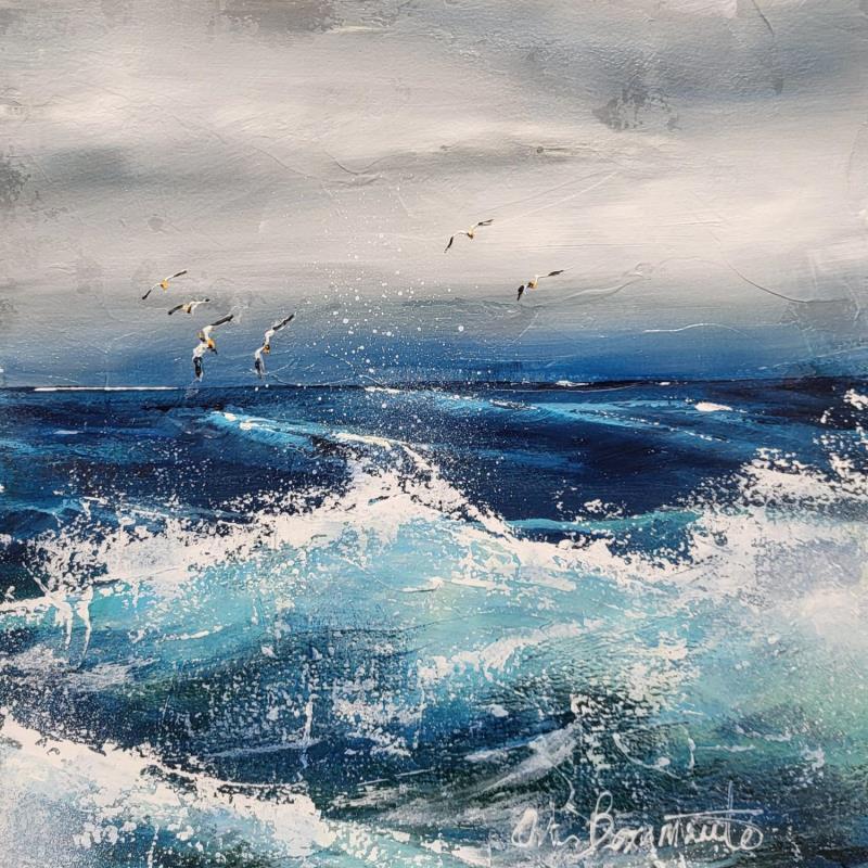 Painting Profondeur by Ortis-Bommarito Nicole | Painting Figurative Marine Acrylic