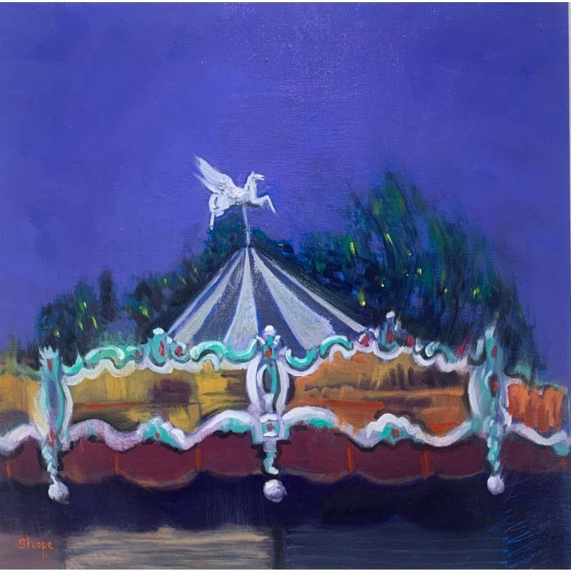 Painting Manège du Parc de la Tête d'Or by Sirope Rémy | Painting
