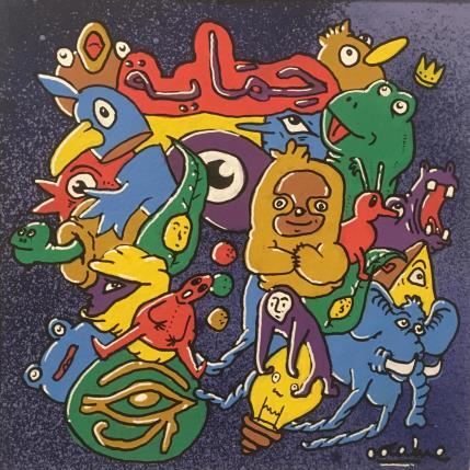 Painting Himaaya (protection) by Oocalme | Painting Raw art Acrylic, Posca Animals