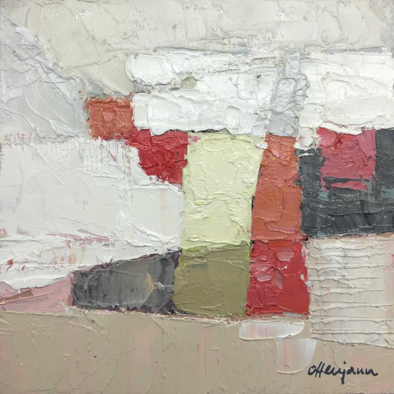 Painting Délicatement coloré by Ottenjann Andrea | Painting Abstract Minimalist Acrylic