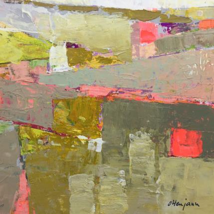 Peinture Golden days par Ottenjann Andrea | Tableau Abstrait Acrylique Minimaliste