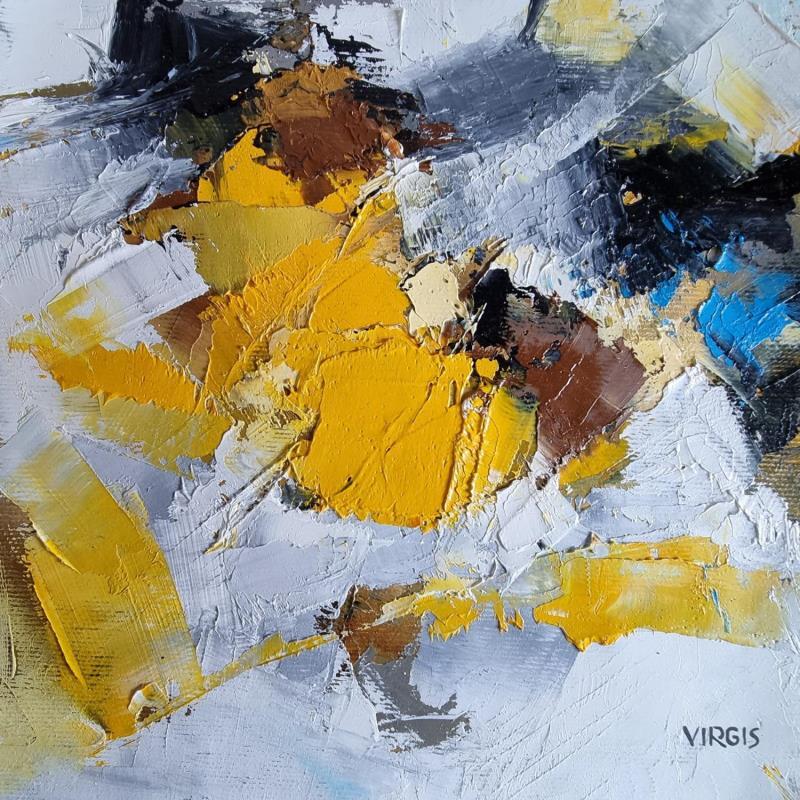 Peinture Weekend II par Virgis | Tableau Abstrait Minimaliste Huile