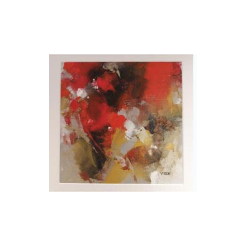 Painting Sunset by Virgis | Painting Abstract Minimalist Oil