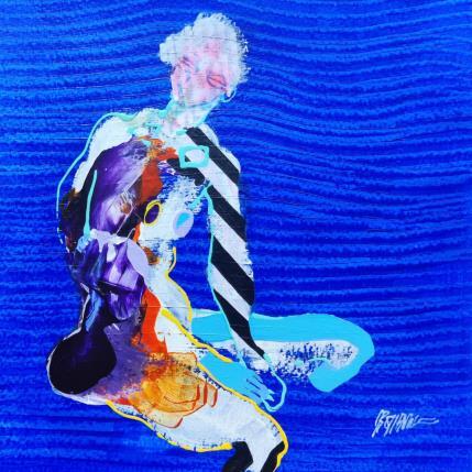 Peinture Soleil couchant par Cressanne | Tableau