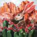 Painting Jack Rabbit  by Lunetskaya Elena | Painting Figurative Animals Oil