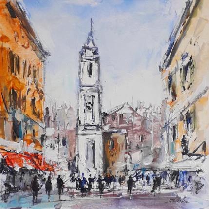 Gemälde rue rossetti von Poumelin Richard | Gemälde Figurativ Acryl, Öl Landschaften, Pop-Ikonen