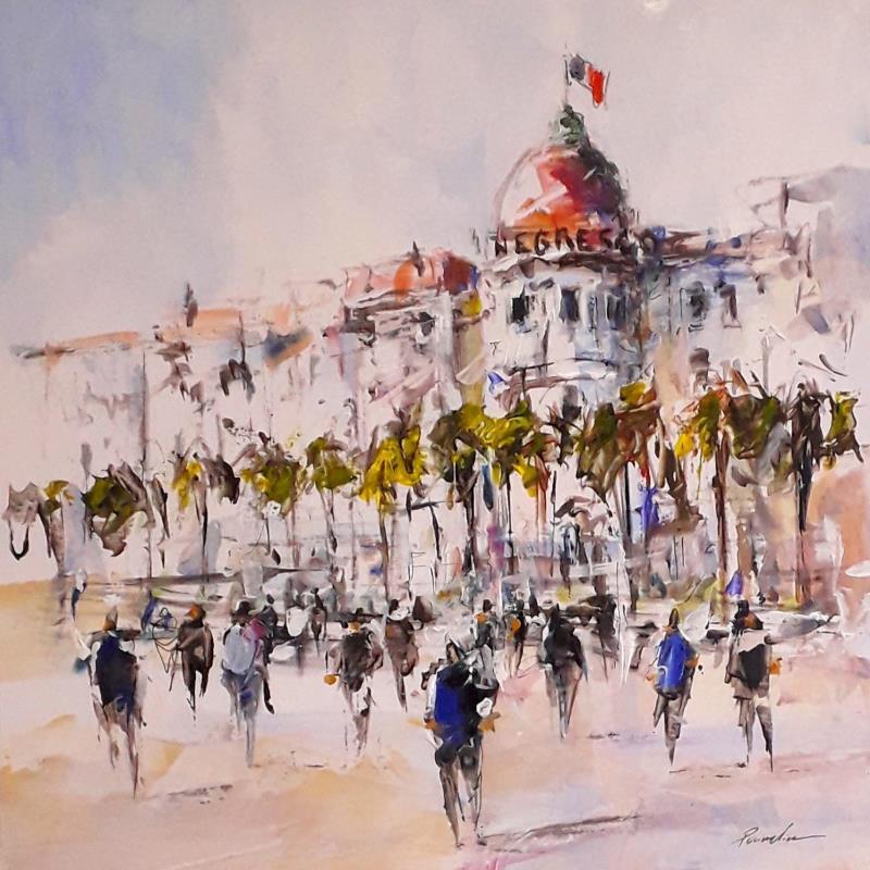 Peinture hotel a nice par Poumelin Richard | Tableau Figuratif Paysages Huile Acrylique