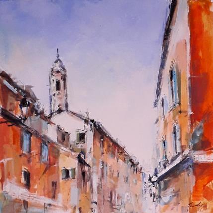 Painting rossetti vieux nice by Poumelin Richard | Painting Figurative Acrylic, Oil Landscapes