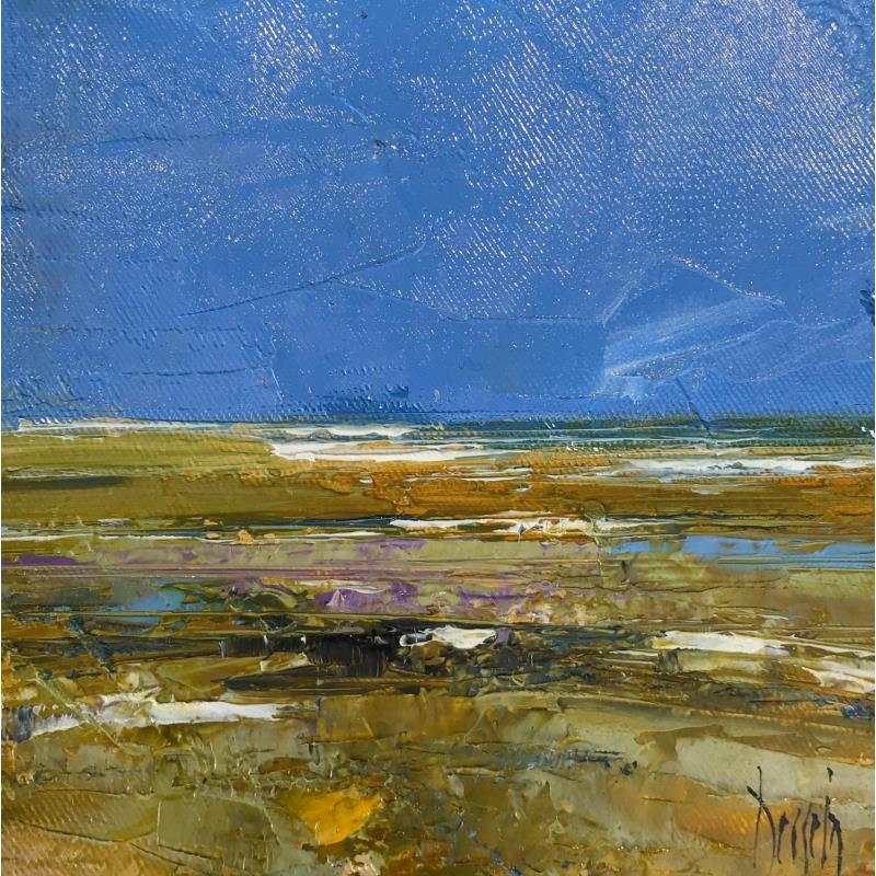 Peinture Par là bas par Dessein Pierre | Tableau Figuratif Marine Huile