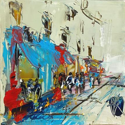 Painting Le bar by Raffin Christian | Painting Figurative Oil Urban