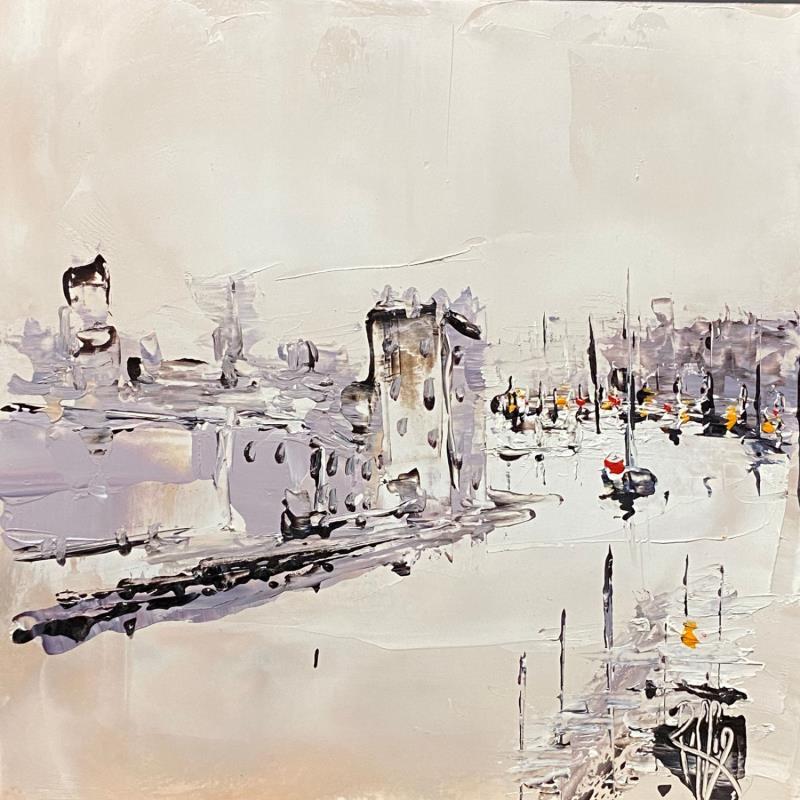 Painting Le port by Raffin Christian | Painting Figurative Marine Oil