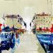 Painting Jour de Ville by Raffin Christian | Painting Figurative Urban Oil