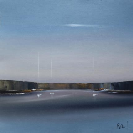 Gemälde Impression marine 61 von Roussel Marie-Ange et Fanny | Gemälde Figurativ Öl Marine, Minimalistisch