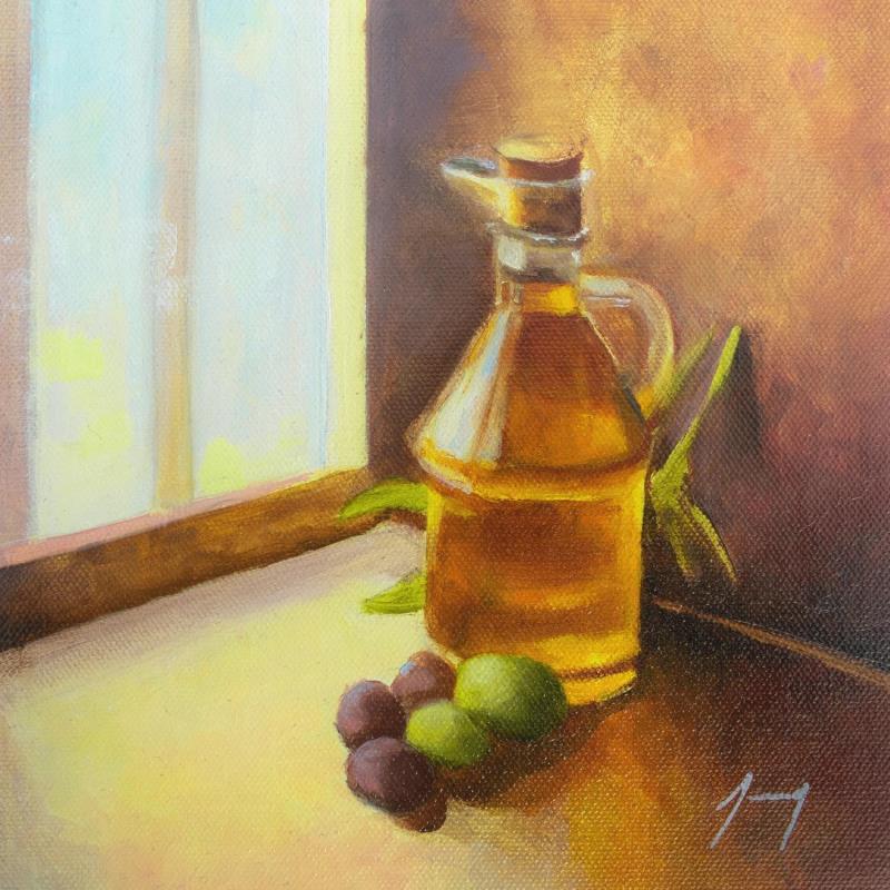 Gemälde Trésor de l'olivier von Jung François | Gemälde Figurativ Stillleben Öl