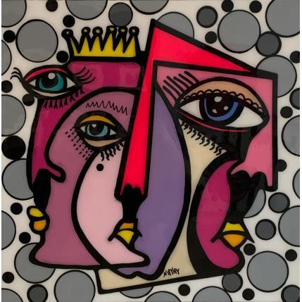 Painting TRINITÉ BUBBLE  by Nathy | Painting Pop-art Acrylic Pop icons