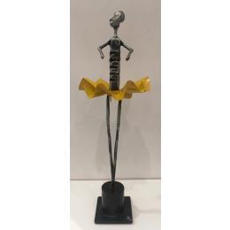 Sculpture Danseuse par AL Fer & Co | Sculpture Figuratif Métal Scènes de vie