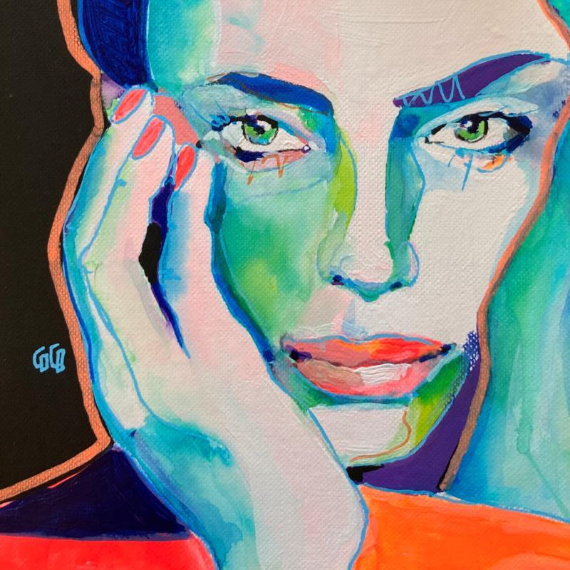 Gemälde Conversations Silencieuses « Toutalafois » von Coco | Gemälde Figurativ Porträt Acryl Tinte