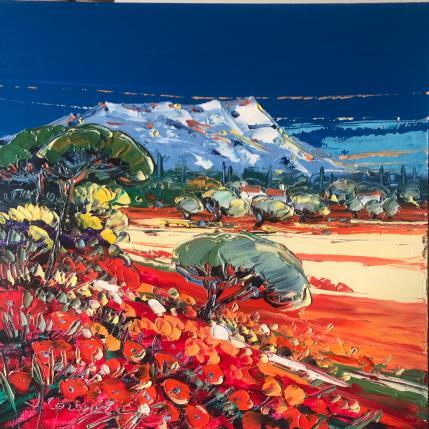 Painting Campagne aixoise by Corbière Liisa | Painting Figurative Oil Landscapes