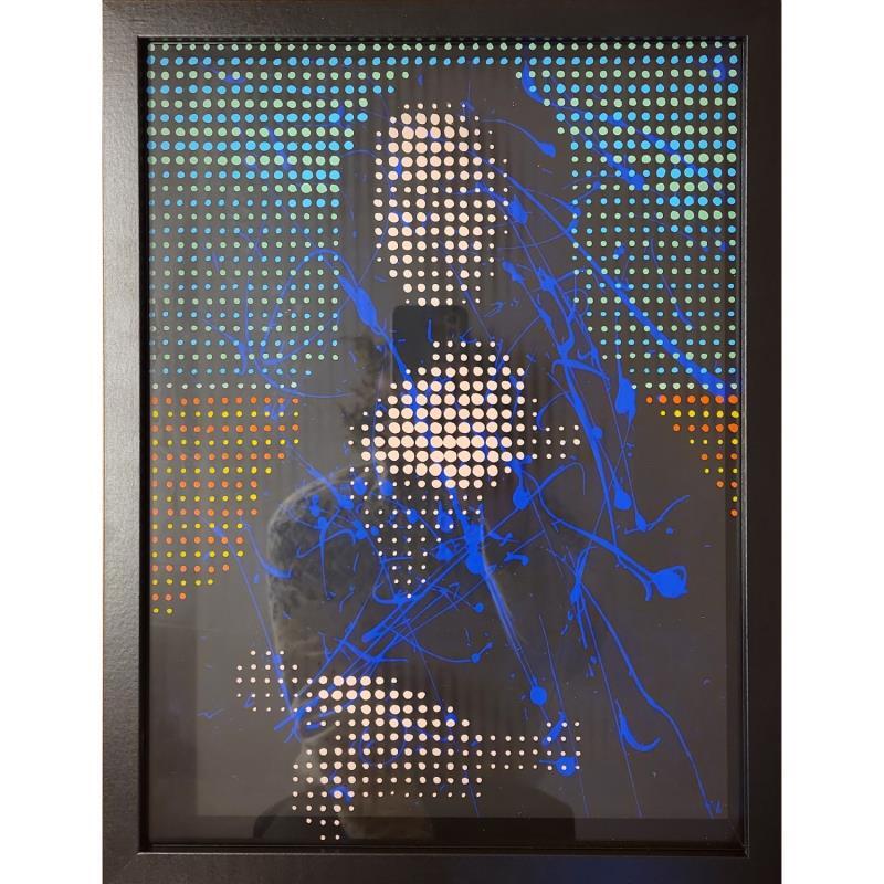 Sculpture Joconde colors box 3D par Wawapod | Sculpture Pop-art Icones Pop Acrylique Posca