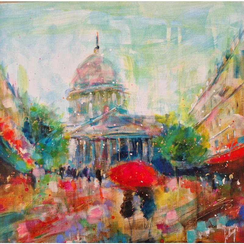 Peinture Quartier des écoles par Solveiga | Tableau Acrylique