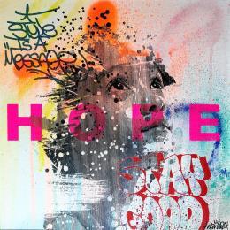 Peinture Hope and stay good par Maderno | Tableau Street Art Acrylique, Graffiti Enfant
