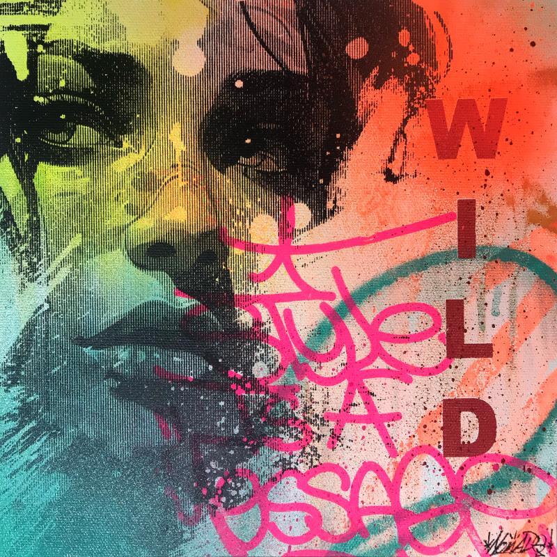 Gemälde Wild von Maderno | Gemälde Street art Porträt Graffiti Acryl
