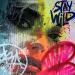 Gemälde Stay wild von Maderno | Gemälde Street art Porträt Graffiti Acryl