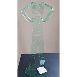 Sculpture Flexo Be Desperate HNY par Zed | Sculpture Figuratif Plexiglas Minimaliste