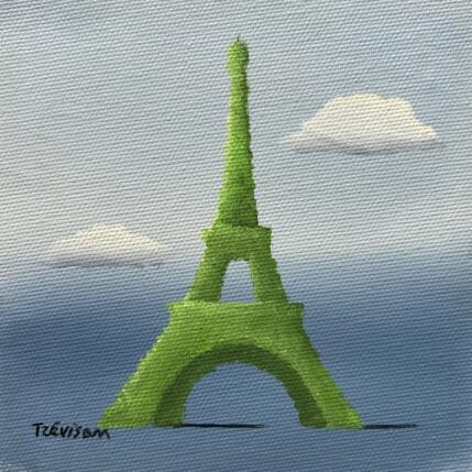 Gemälde Eiffel végétal von Trevisan Carlo | Gemälde  Öl