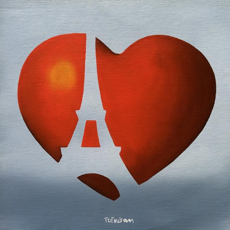 Gemälde Amour à Paris von Trevisan Carlo | Gemälde Öl