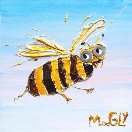 Painting Zigzagus by Moogly | Painting Raw art Acrylic, Cardboard, Pigments, Resin Animals, Pop icons