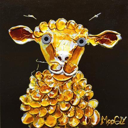 Peinture Tricotus par Moogly | Tableau Art Singulier Acrylique, Carton, Pigments, Résine Animaux