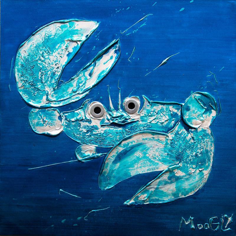 Peinture Maracassius par Moogly | Tableau Art Singulier Animaux Carton Acrylique Résine Pigments