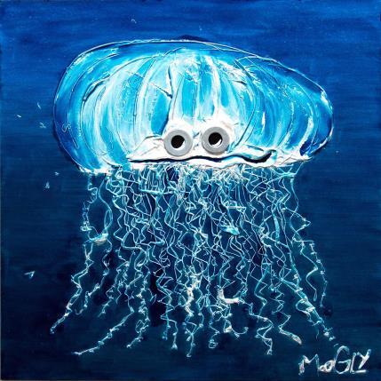 Painting Pressurisius by Moogly | Painting Raw art Acrylic, Cardboard, Pigments, Resin Animals