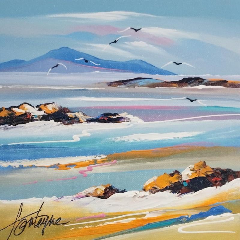 Peinture Calanques paix et amour par Fonteyne David | Tableau Figuratif Paysages Acrylique