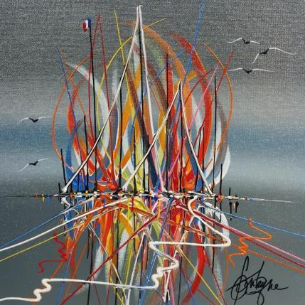 Painting Mille feux Marseille by Fonteyne David | Painting Figurative Acrylic Marine