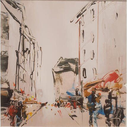 Peinture Vers 16h par Raffin Christian | Tableau Figuratif Huile Urbain