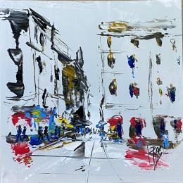 Painting Animation by Raffin Christian | Painting Figurative Oil Pop icons, Urban